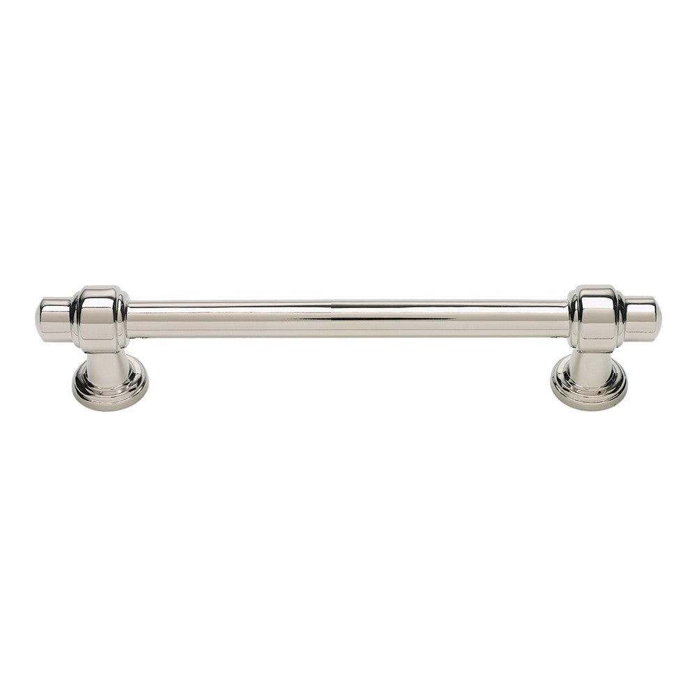 ATLAS HOMEWARES CABINET HARDWARE SHELLEY PULL 128 MM CC POLISHED NICKEL - cabinetknobsonline