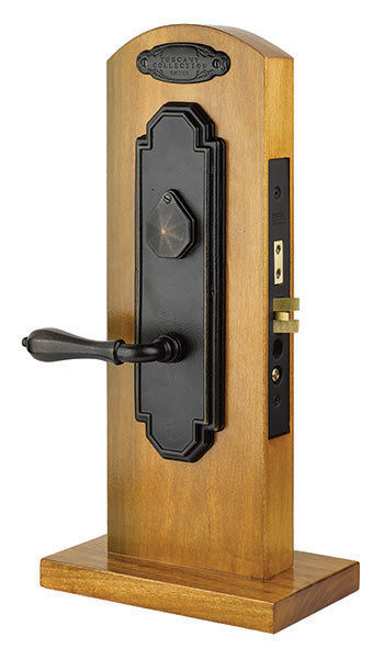 Emtek Door Hardware Brass Single Plate Octagon Steel Mortise Entry Set - cabinetknobsonline