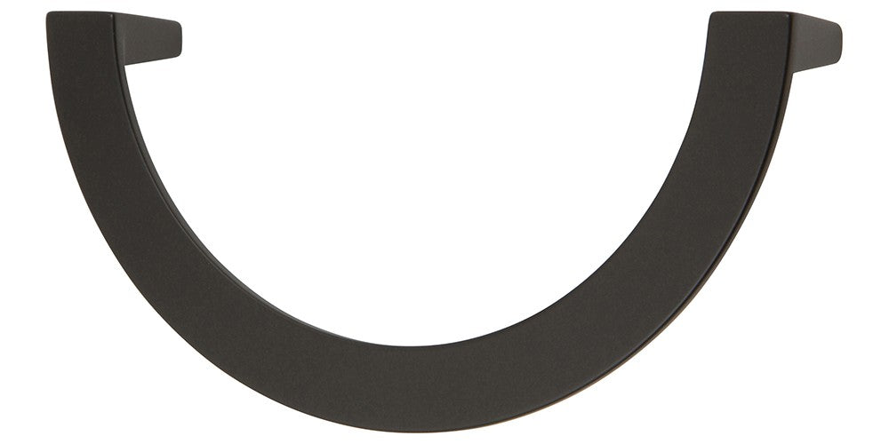 ATLAS HOMEWARES CABINET HARDWARE ROUNDABOUT PULL 128 MM CC MATTE BLACK - cabinetknobsonline