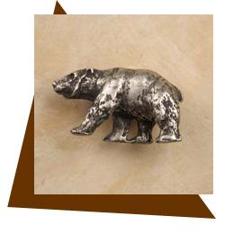 Anne At Home Bear Cabinet Knob - Left - cabinetknobsonline