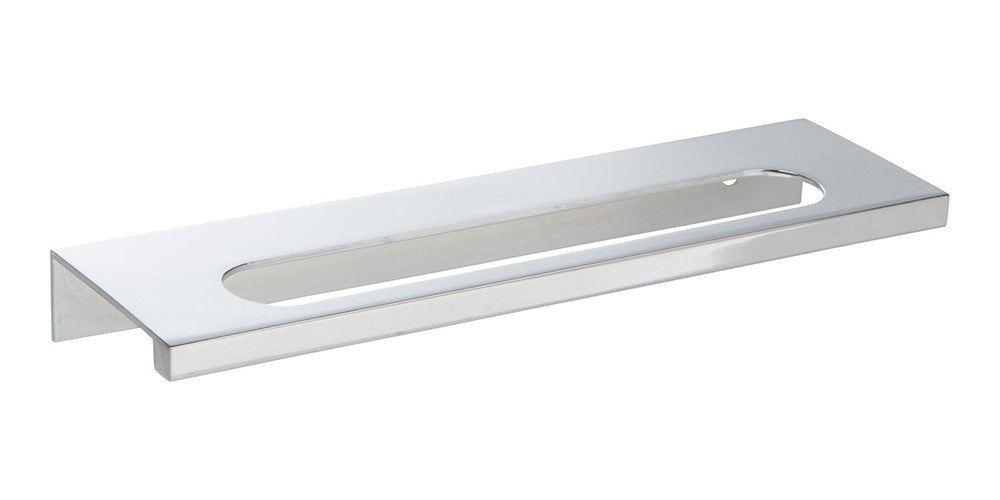 ATLAS HOMEWARES CABINET HARDWARE MODERN SQUARE EDGE PULL 128 MM CC CHROME - cabinetknobsonline