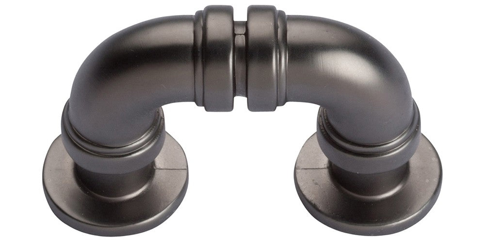 ATLAS HOMEWARES CABINET HARDWARE STEAM PUNK PULL 34 MM CC GRAPHITE - cabinetknobsonline