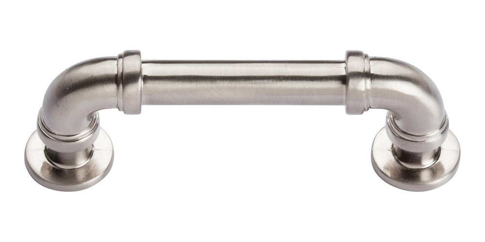 ATLAS HOMEWARES CABINET HARDWARE STEAM PUNK PULL 3" CC BRUSHED NICKEL - cabinetknobsonline