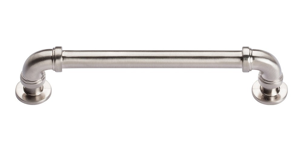 ATLAS HOMEWARES CABINET HARDWARE STEAM PUNK PULL 128 MM CC BRUSHED NICKEL - cabinetknobsonline