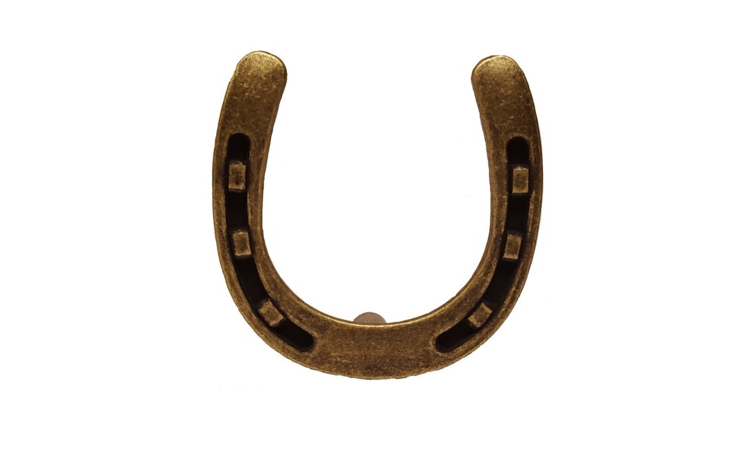 Buck Snort Lodge Decorative Hardware Cabinet Knobs and Pulls Horseshoe Knob - cabinetknobsonline