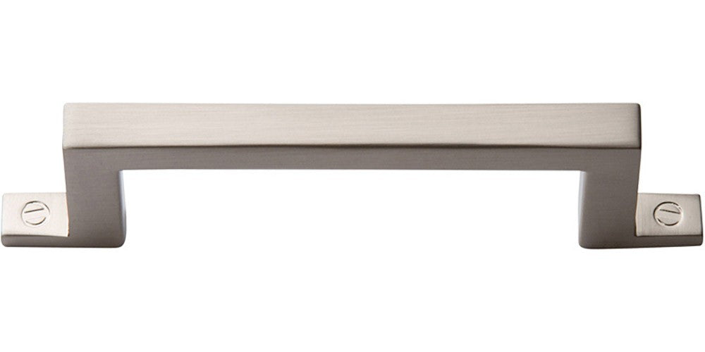 ATLAS HOMEWARES CABINET HARDWARE CAMPAIGN BAR PULL 3" CC BRUSHED NICKEL - cabinetknobsonline