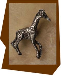 Anne At Home Giraffe Cabinet Knob - Right - cabinetknobsonline