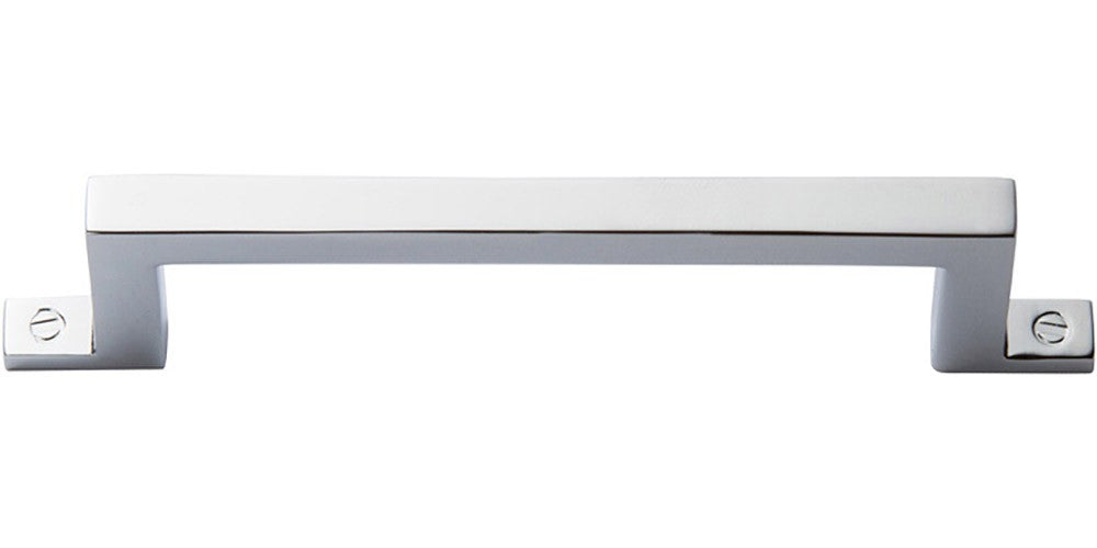 ATLAS HOMEWARES CABINET HARDWARE CAMPAIGN BAR PULL 96MM CC CHROME - cabinetknobsonline