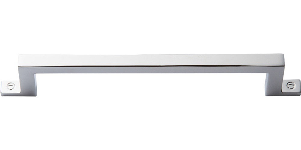 ATLAS HOMEWARES CABINET HARDWARE CAMPAIGN BAR PULL 128MM CC CHROME - cabinetknobsonline