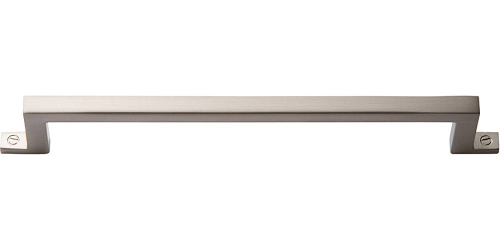 ATLAS HOMEWARES CABINET HARDWARE CAMPAIGN BAR PULL 160MM CC BRUSHED NICKEL - cabinetknobsonline