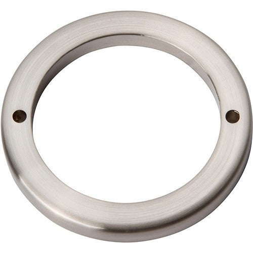 ATLAS HOMEWARES CABINET HARDWARE Tableau Round Base 2 1-2" BRUSHED NICKEL - cabinetknobsonline