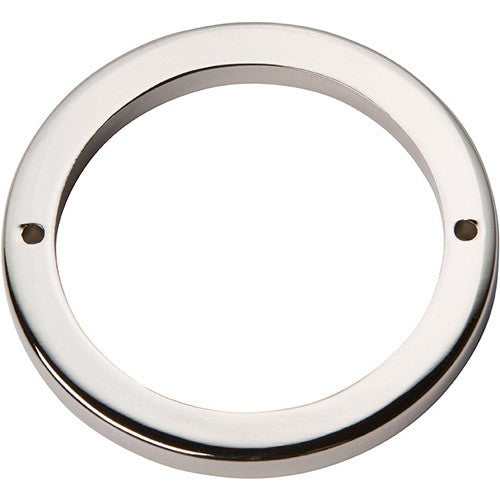 ATLAS HOMEWARES CABINET HARDWARE Tableau Round Base 3" POLISHED NICKEL - cabinetknobsonline