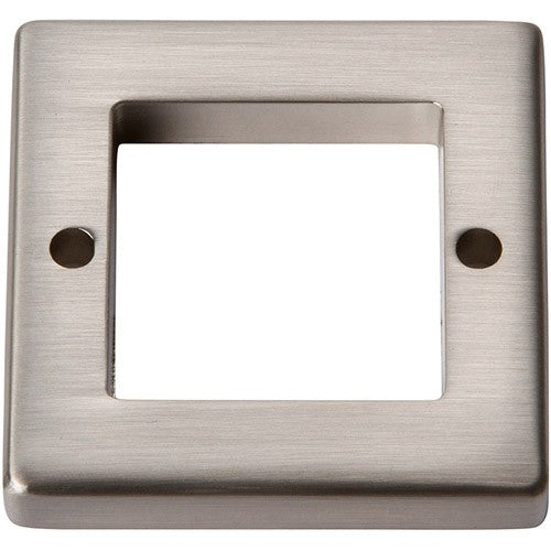 ATLAS HOMEWARES CABINET HARDWARE Tableau Square Base 1 7-16" BRUSHED NICKEL - cabinetknobsonline