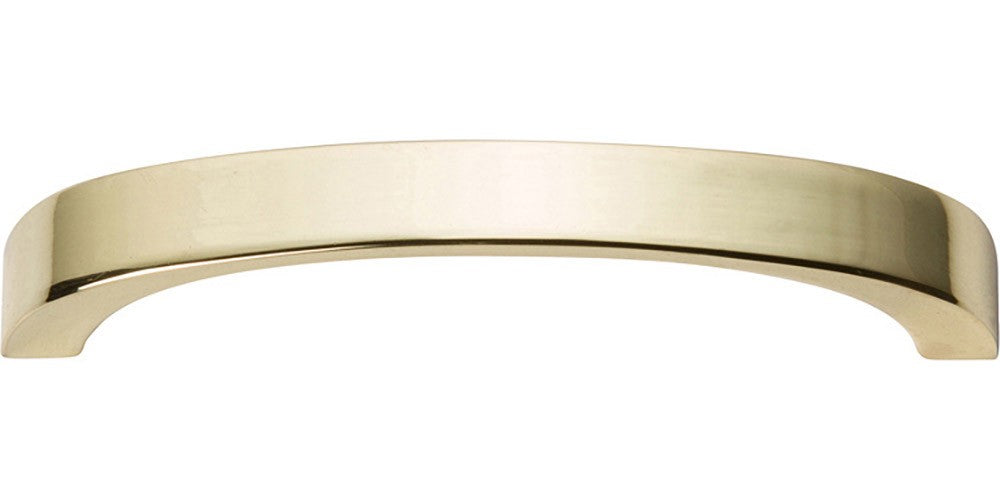 ATLAS HOMEWARES CABINET HARDWARE Tableau Curved Handle 3" FRENCH GOLD - cabinetknobsonline