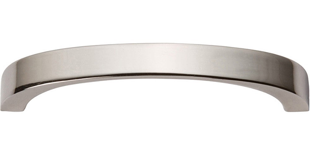 ATLAS HOMEWARES CABINET HARDWARE Tableau Curved Handle 3" POLISHED NICKEL - cabinetknobsonline