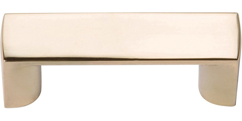 ATLAS HOMEWARES CABINET HARDWARE Tableau Squared Handle 1 7-16" FRENCH GOLD - cabinetknobsonline