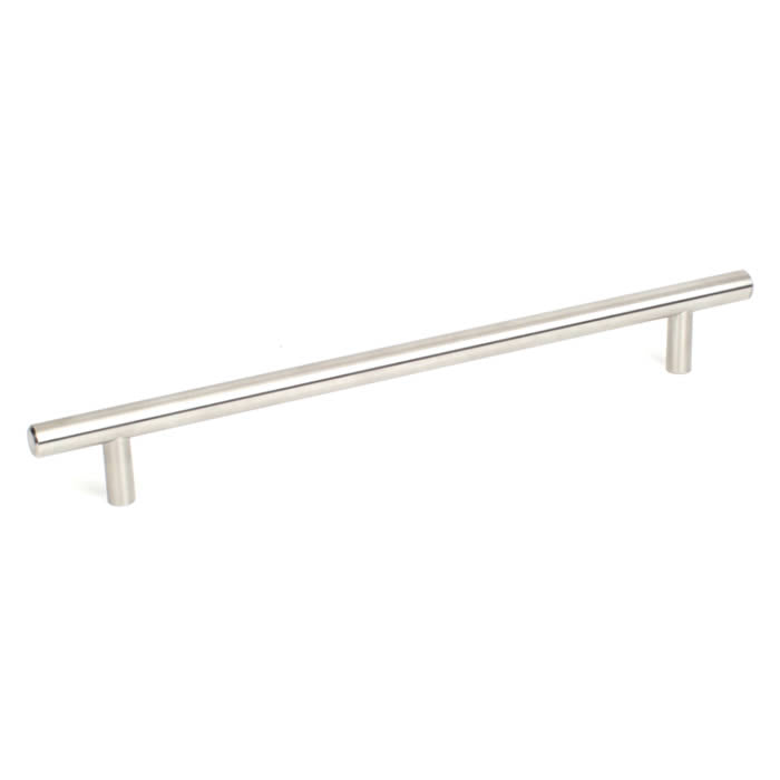 Century Cabinet Hardware Stainless - Stainless Steel, 288mm cc T-bar, 348mm oa, Brushed Stainless Steel - cabinetknobsonline