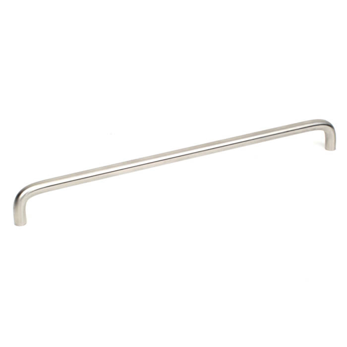 Century Cabinet Hardware Stainless - Stainless Steel, 288mm cc D-Handle, Brushed Stainless Steel - cabinetknobsonline