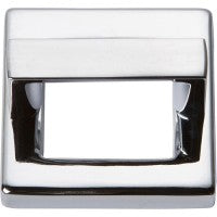 ATLAS HOMEWARES CABINET HARDWARE Tableau, 1 7-16" Square Base & Top CHROME - cabinetknobsonline