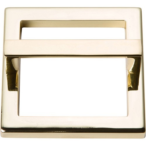 ATLAS HOMEWARES CABINET HARDWARE Tableau, 2 1-2" Square Base & Top  FRENCH GOLD - cabinetknobsonline