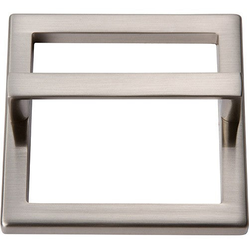 ATLAS HOMEWARES CABINET HARDWARE Tableau, 3" Square Base & Top BRUSHED NICKEL - cabinetknobsonline