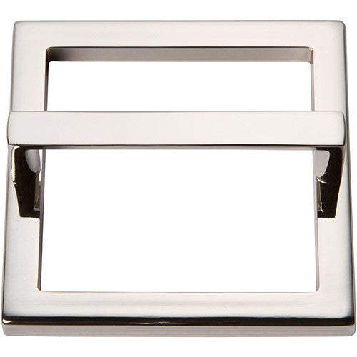 ATLAS HOMEWARES CABINET HARDWARE Tableau, 3" Square Base & Top POLISHED NICKEL - cabinetknobsonline