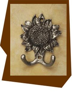 Anne At Home Sunflower Hook - cabinetknobsonline