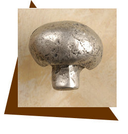 Anne At Home Mushroom Cabinet Knob - Small - cabinetknobsonline