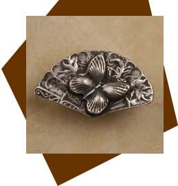 Anne At Home Butterfly On Fan Cabinet Knob - cabinetknobsonline