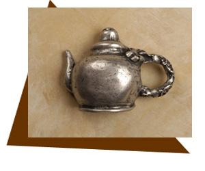 Anne At Home Tea Pot Cabinet Knob - Left - cabinetknobsonline