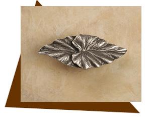 Anne At Home  Double Fig Leaf Cabinet Knob - cabinetknobsonline