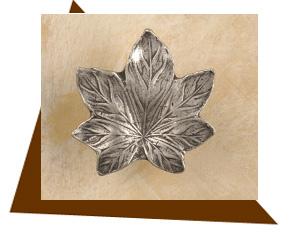 Anne At Home Maple Leaf Cabinet Knob - Large - cabinetknobsonline