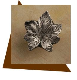 Anne At Home Maple Leaf Cabinet Knob - Small - cabinetknobsonline