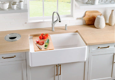 Blanco Profina 36" Apron Single Bowl Kitchen Sink - White - cabinetknobsonline