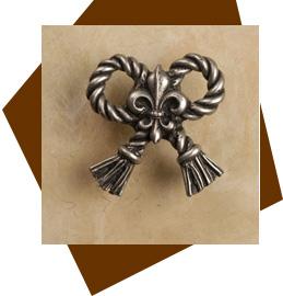 Anne At Home Rope & Tassel Bow Cabinet Knob-Medium - cabinetknobsonline