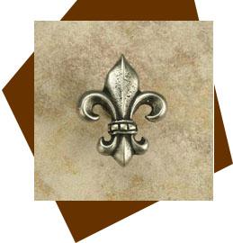 Anne At Home Fleur-De-Lis Cabinet Knob - Medium - cabinetknobsonline