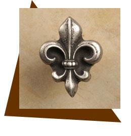 Anne At Home Fleur-De-Lis Cabinet Knob-Small - cabinetknobsonline