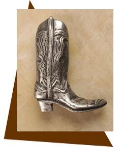 Anne At Home Cowboy Boot Cabinet Knob-Medium-Right - cabinetknobsonline