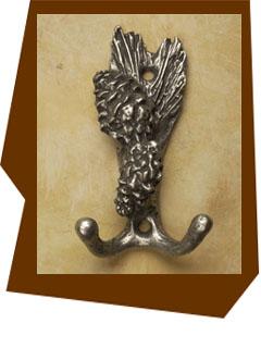 Anne at Home Double Pinecone Towel-Robe Hook - cabinetknobsonline
