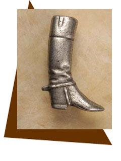 Anne at Home Riding Boot Cabinet Knob-Right - cabinetknobsonline