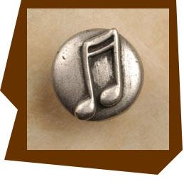 Anne At Home Double Musical Notes Cabinet Knob - cabinetknobsonline