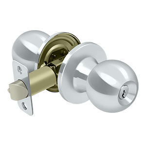 Deltana Architectural Hardware Residential Locks: Home Series Round Knob Entry each - cabinetknobsonline