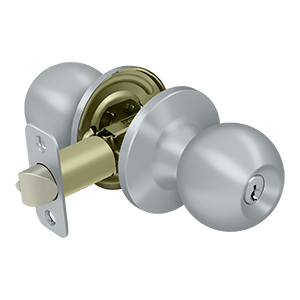 Deltana Architectural Hardware Residential Locks: Home Series Round Knob Entry each - cabinetknobsonline