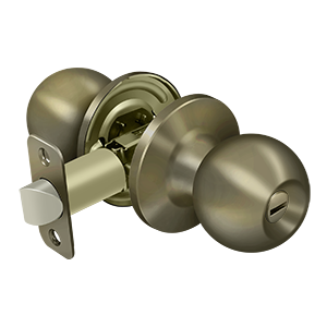 Deltana Architectural Hardware Residential Locks: Home Series Round Knob Privacy each - cabinetknobsonline