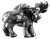 Sierra Lifestyles - Big Sky Cabinet Hardware Moose Humor Knob - Pewter - cabinetknobsonline