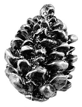 Sierra Lifestyles - Big Sky Cabinet Hardware Pinecone Knob - Pewter - cabinetknobsonline