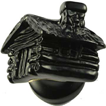 Sierra Lifestyles - Big Sky Cabinet Hardware Cabin Knob - Black - cabinetknobsonline