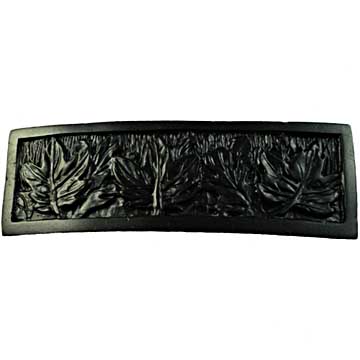 Sierra Lifestyles - Big Sky Cabinet Hardware Leaves Pull - Black - cabinetknobsonline