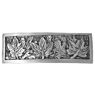 Sierra Lifestyles - Big Sky Cabinet Hardware Leaves Pull - Pewter - cabinetknobsonline