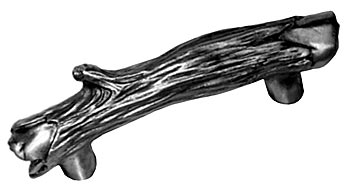 Sierra Lifestyles - Big Sky Cabinet Hardware Branch Pull - Pewter - cabinetknobsonline